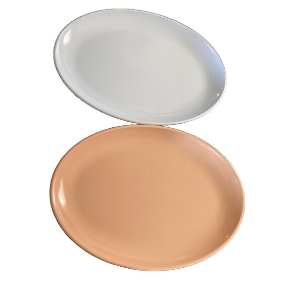 Vintage Watertown Lifetime Ware 3‑Piece Oval Platters/Bowl– Melamine, USA Made - Picture 4 of 11